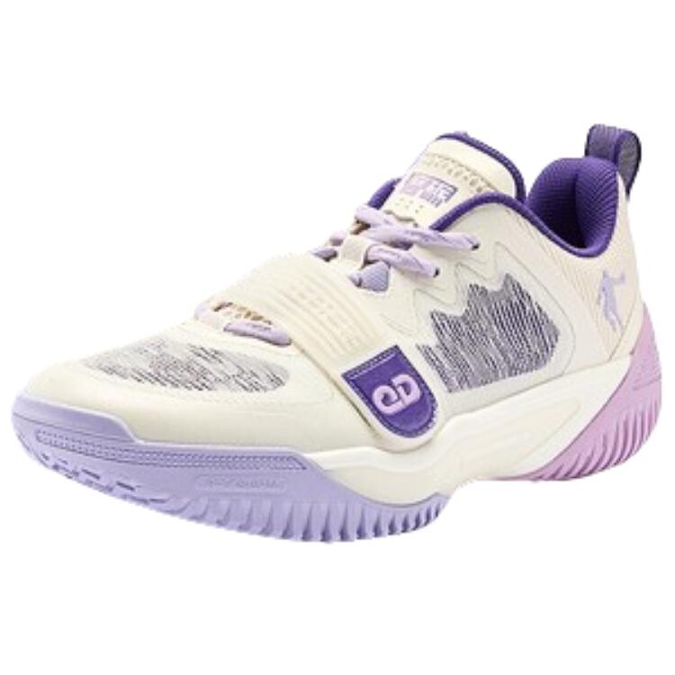 

Баскетбольные кроссовки Basketball Shoes Men Low-Top Cream/Pale Lilac Qiaodan, кремовый/сиреневый