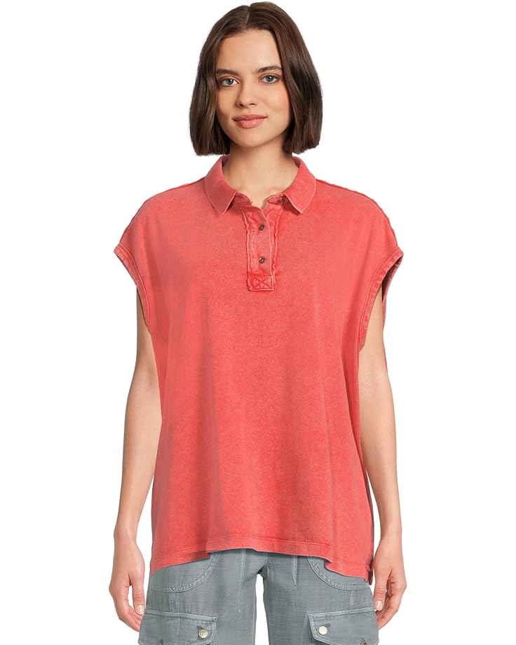 

Рубашка поло Free People Keep On Polo, цвет Fiery Red