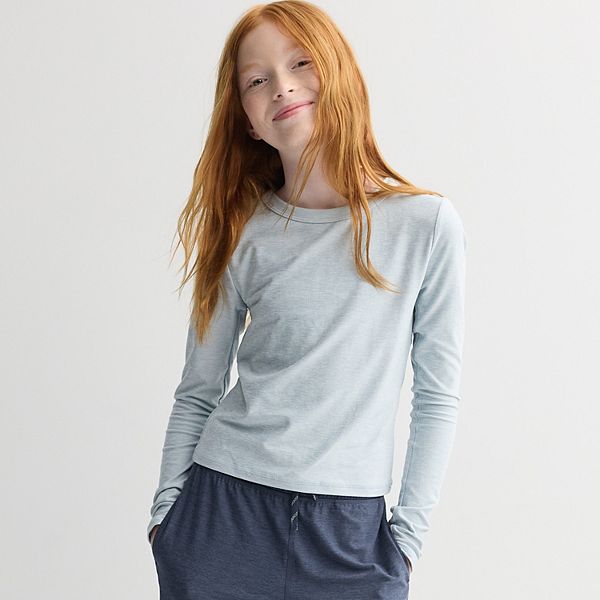 

Футболка с длинным рукавом для девочек 7-16 лет Wander Flx, Still Blue