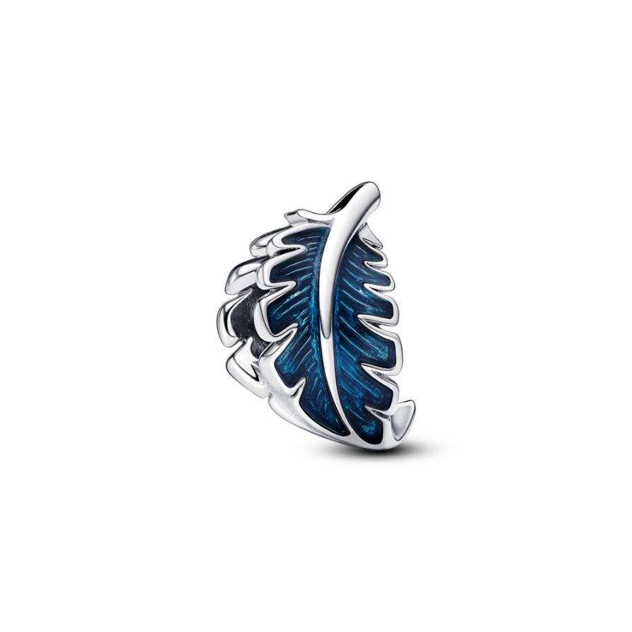 

Шарм Blue Curved Feather Pandora, стерлинговое серебро