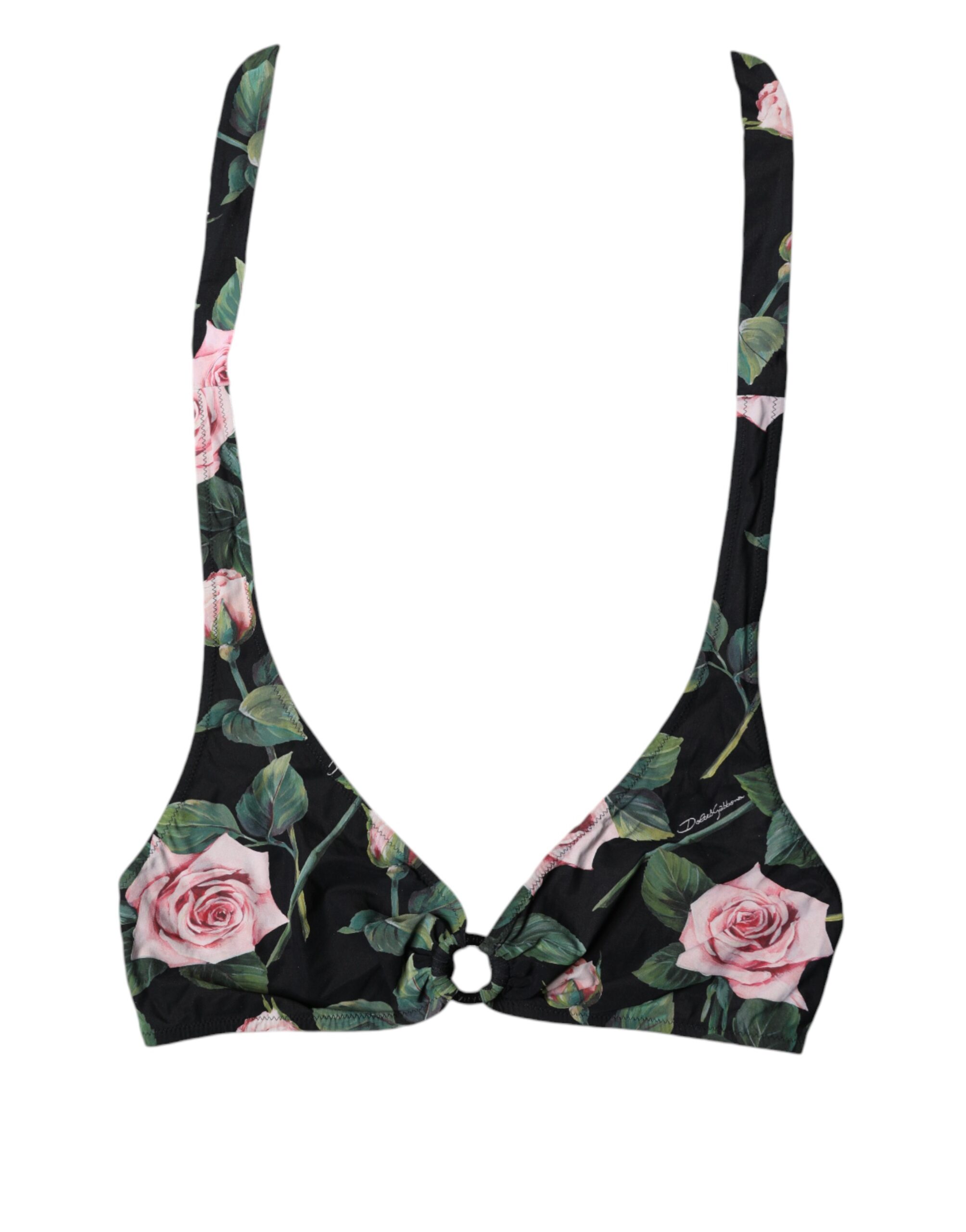 

Black Lily Halter Beachwear Bikini Top Купальники Dolce & Gabbana