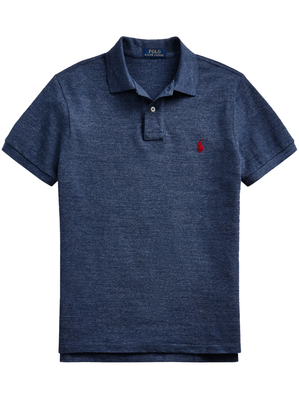 

Рубашка поло с вышитым логотипом POLO RALPH LAUREN, синий