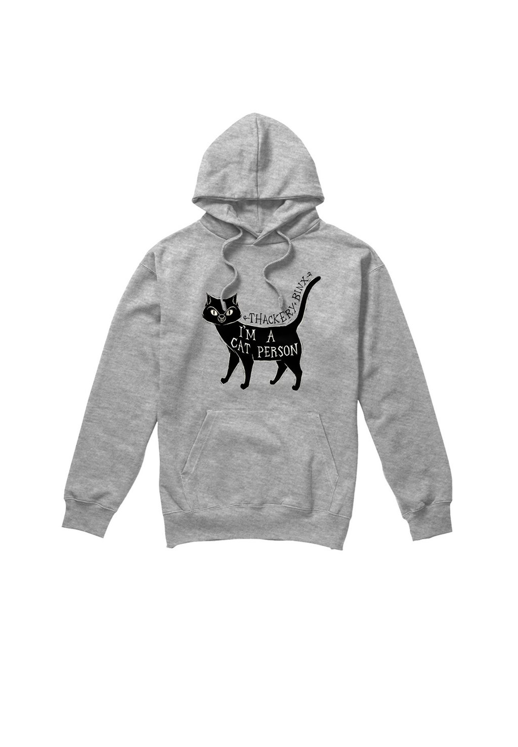 

Толстовка HOCUS POCUS THACKERY BINX I'M A CAT PERSON Disney, серый