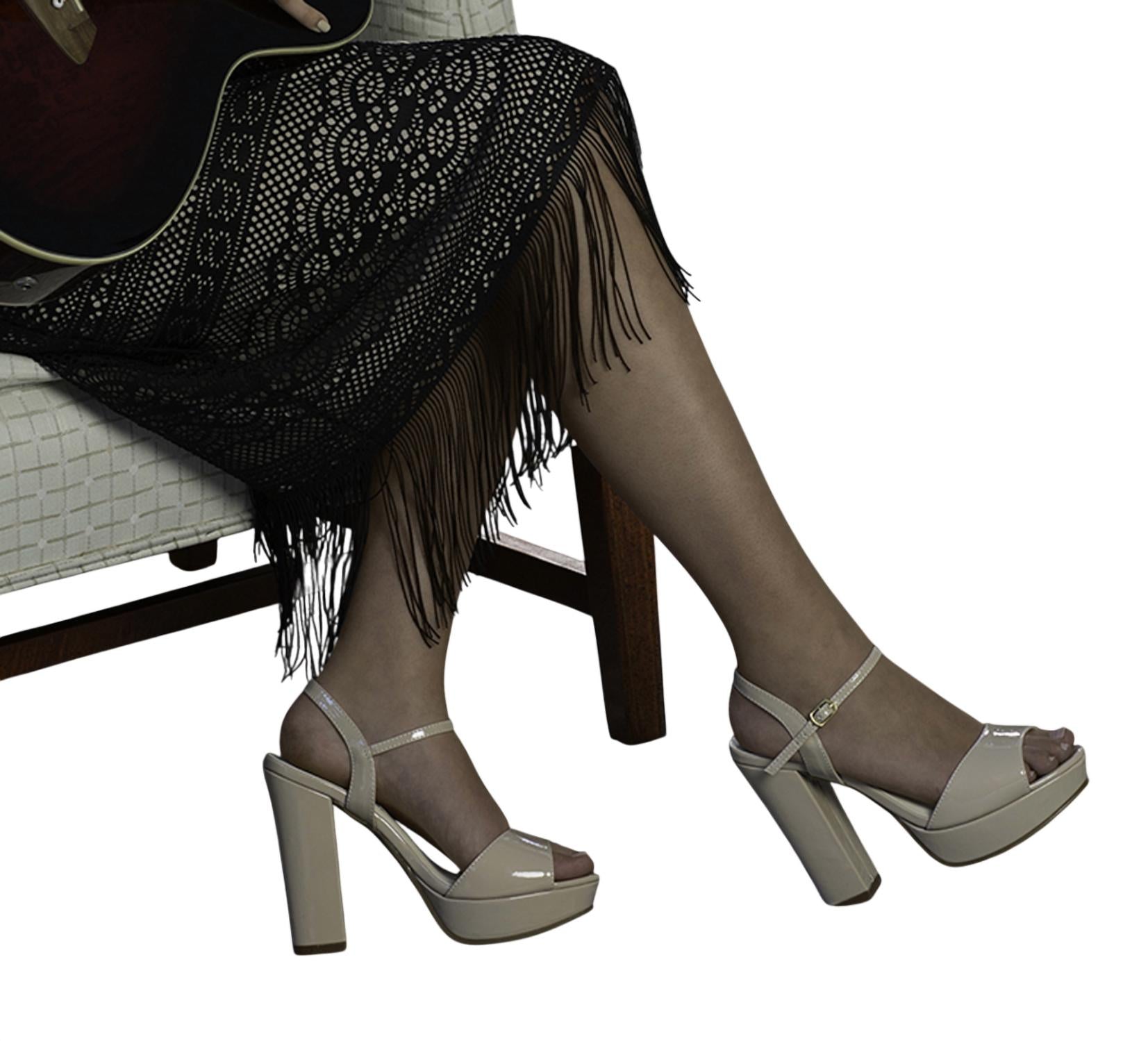 Dyeables Whitta Heel In Nude Patent Benjamin Walk, Nude Patent — фото 2