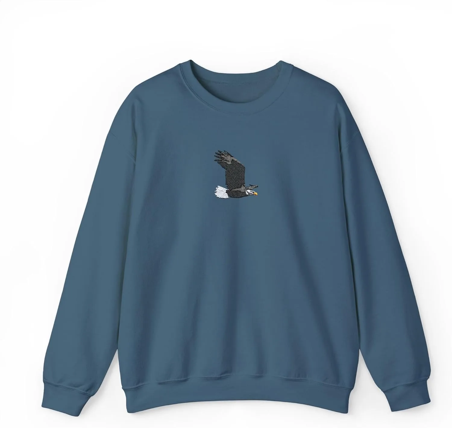 Толстовка Soaring Bald Eagle Embroidered Bird Unisex Heavy Blend