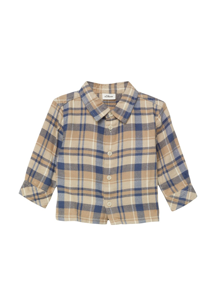 

Рубашка на пуговицах классического кроя s.Oliver, бежевый/коричневый