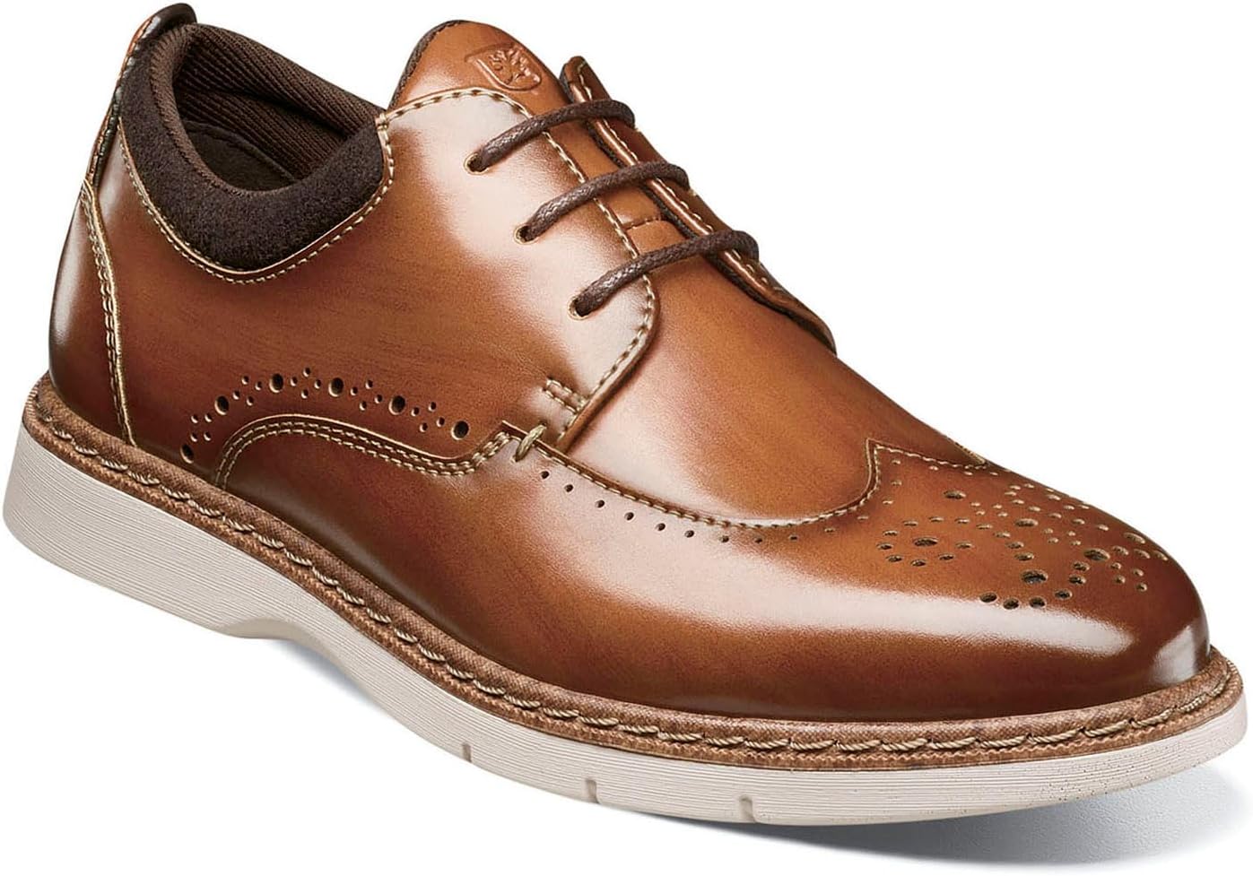 Туфли Stacy Adams Boys Synergy Wingtip Lace, Cognac — фото 2