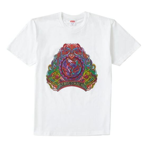 

Футболка ss19 knot tee white totem printing short sleeve Supreme, белый
