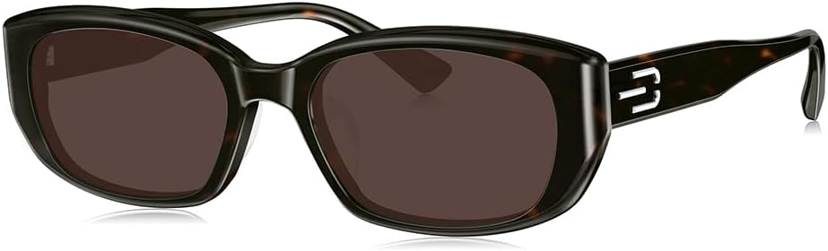 

Солнцезащитные очки BOLON Men Women Trendy Narrow Square Polarized Sunglasses BL3120 Dotonbori 55mm, эксклюзивный бренд очков EssilorLuxottica, Tortoise-shell/Dark Tawny