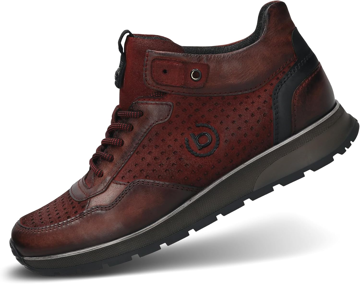 

Мужские классические ботинки Bugatti с утепленной подкладкой, темно-красный