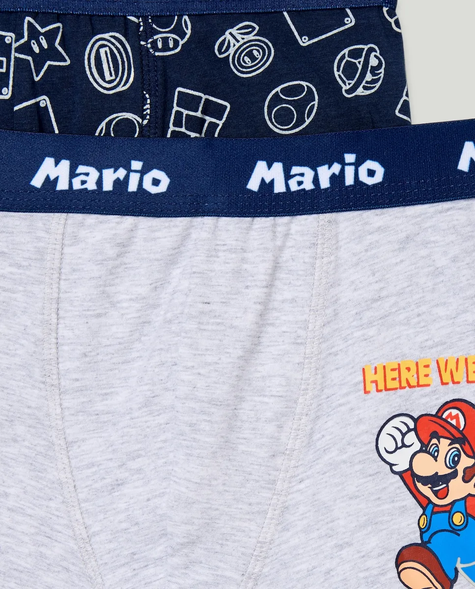 Набор из двух детских боксеров Mario Bross Cotton Juice, мультиколор — фото 3