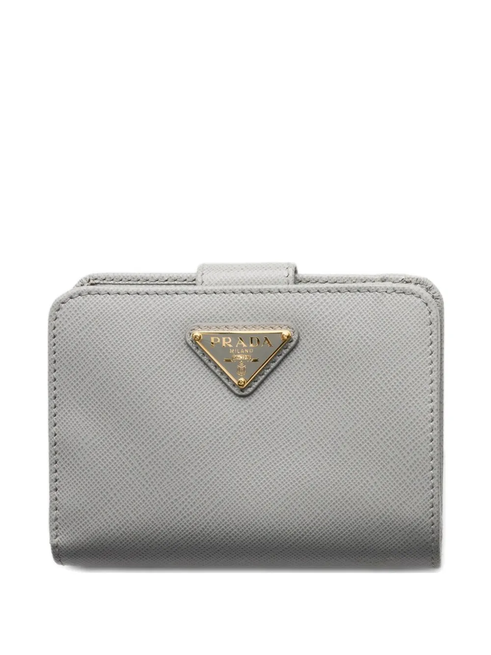 

Маленький кошелек из сафьяновой кожи Prada, серый