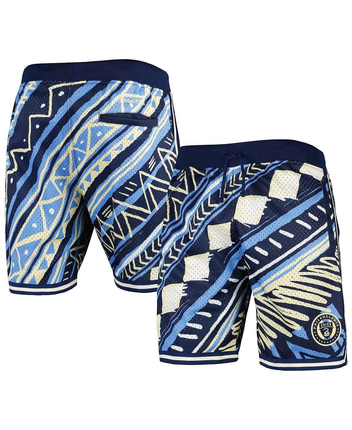 

Мужские темно-синие шорты Philadelphia Union Tribal Fashion Mitchell & Ness