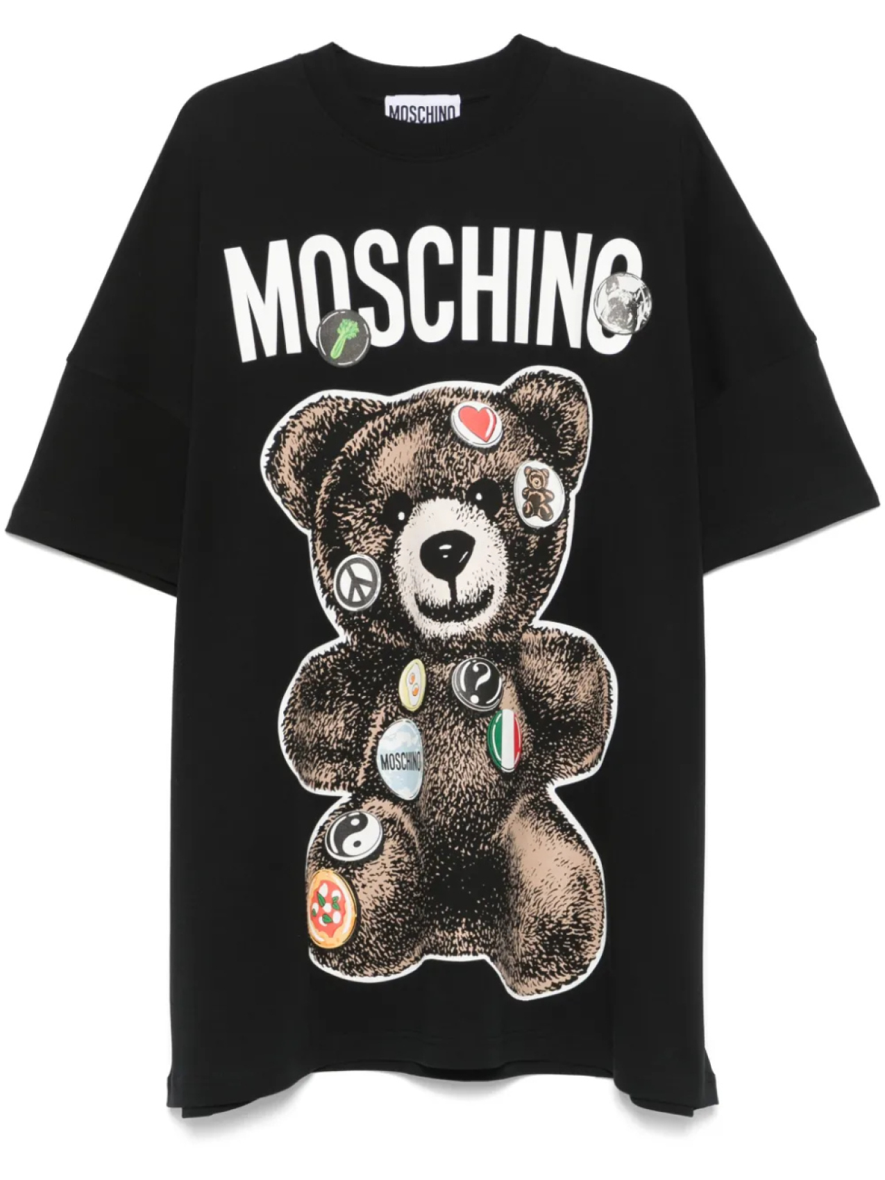 

Moschino платье мини с принтом Teddy Bear, черный