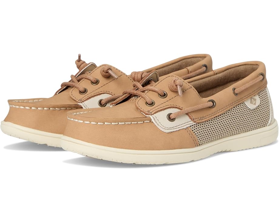 

Детские лодочки Sperry Shoresider 3-Eye (Little Kid/Big Kid) Sperry Kids, Linen/Oat