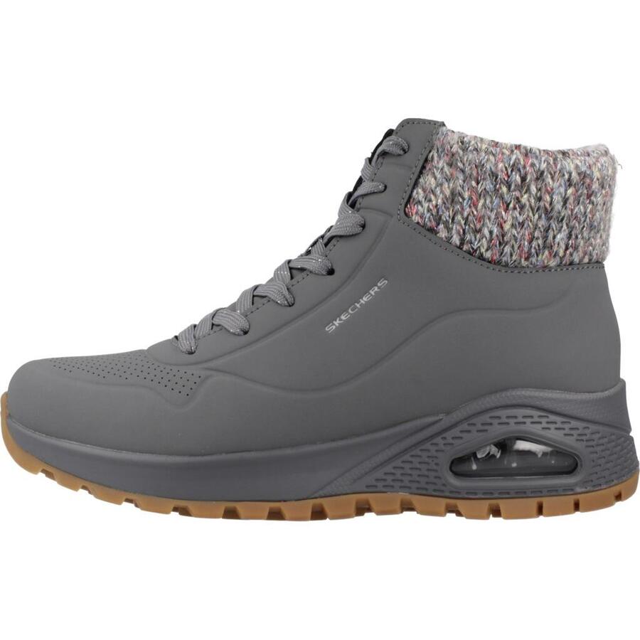 Женские зимние ботинки Skechers UNO RUGGED Darling Daze 167988 CCL серые — фото 2
