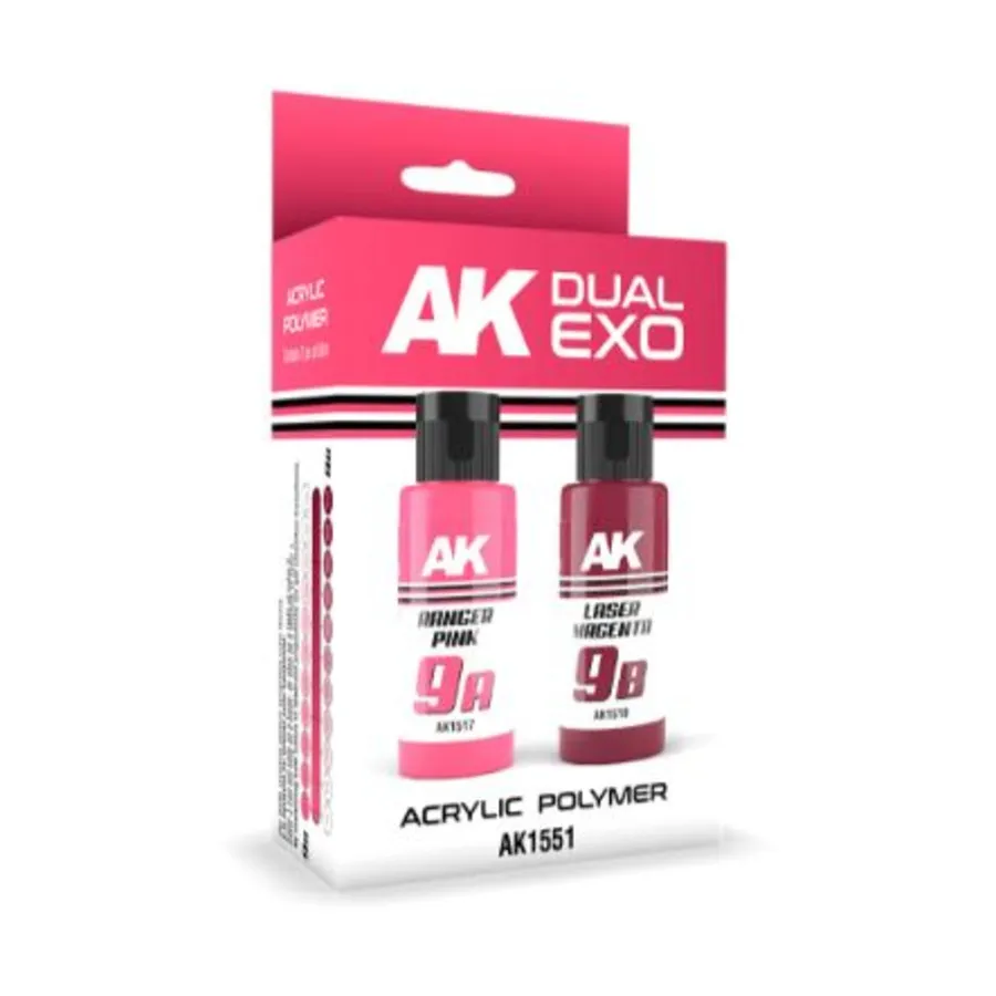 

Набор Ranger Pink & Laser Magenta (2 x 60 мл), Paint - Dual Exo Sets (AK-Interactive)