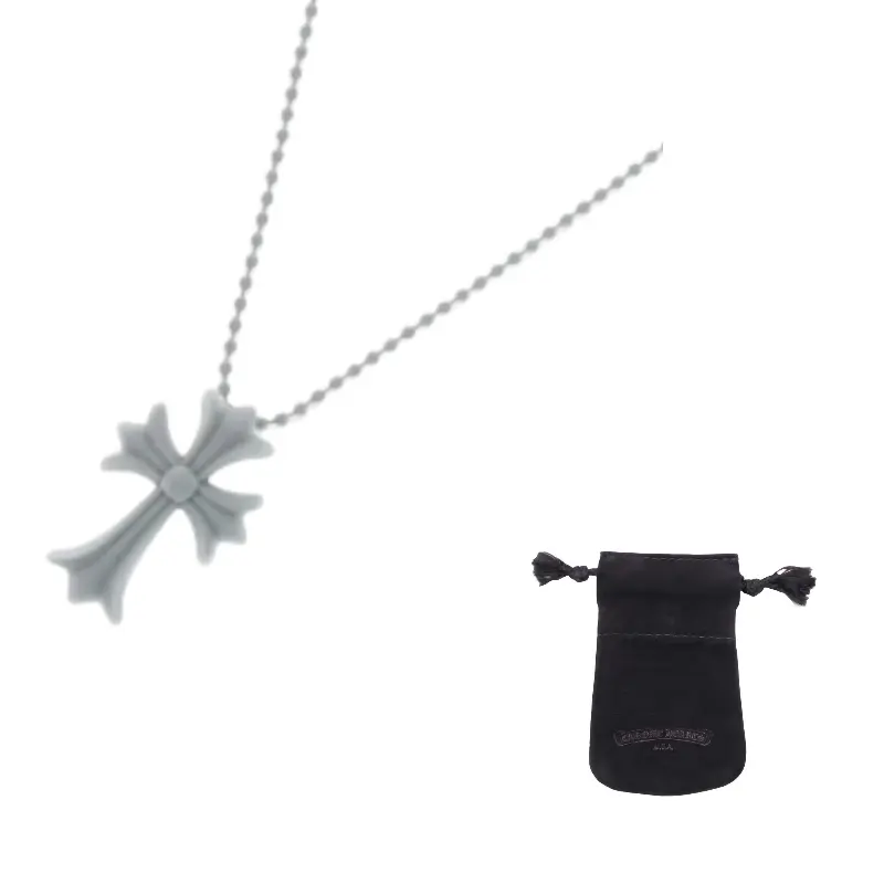 

Силиконовые ожерелья, унисекс, разноцветные Chrome Hearts, серый