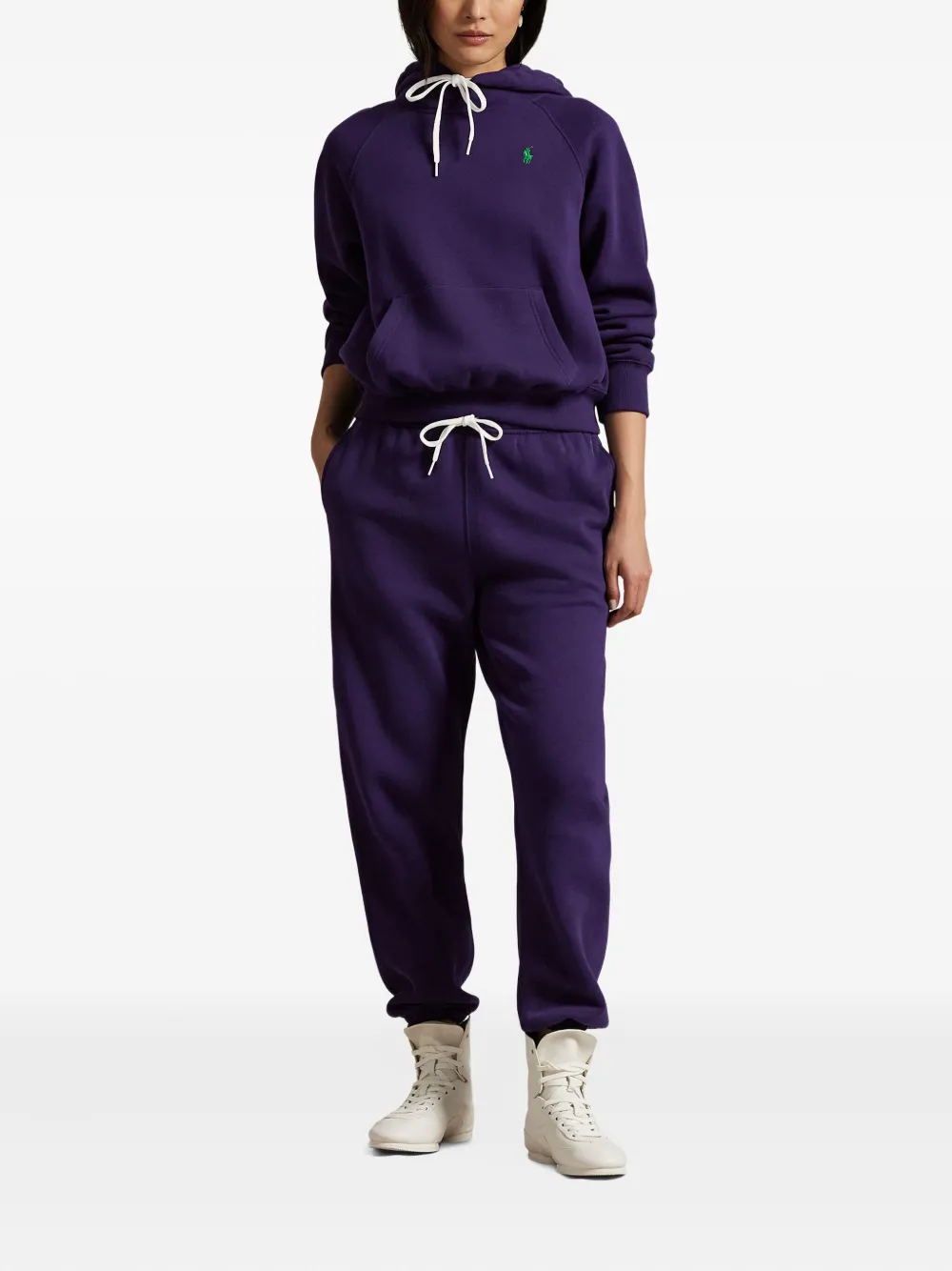 Худи с кулиской и вышитым логотипом POLO RALPH LAUREN, фиолетовый — фото 2