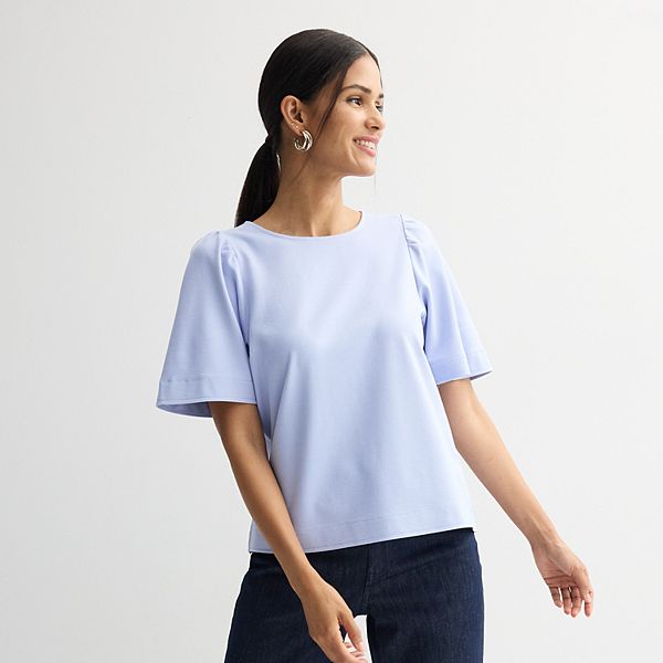 

Женская футболка с рукавами-крылышками и сборками Nine West, Stella Peri