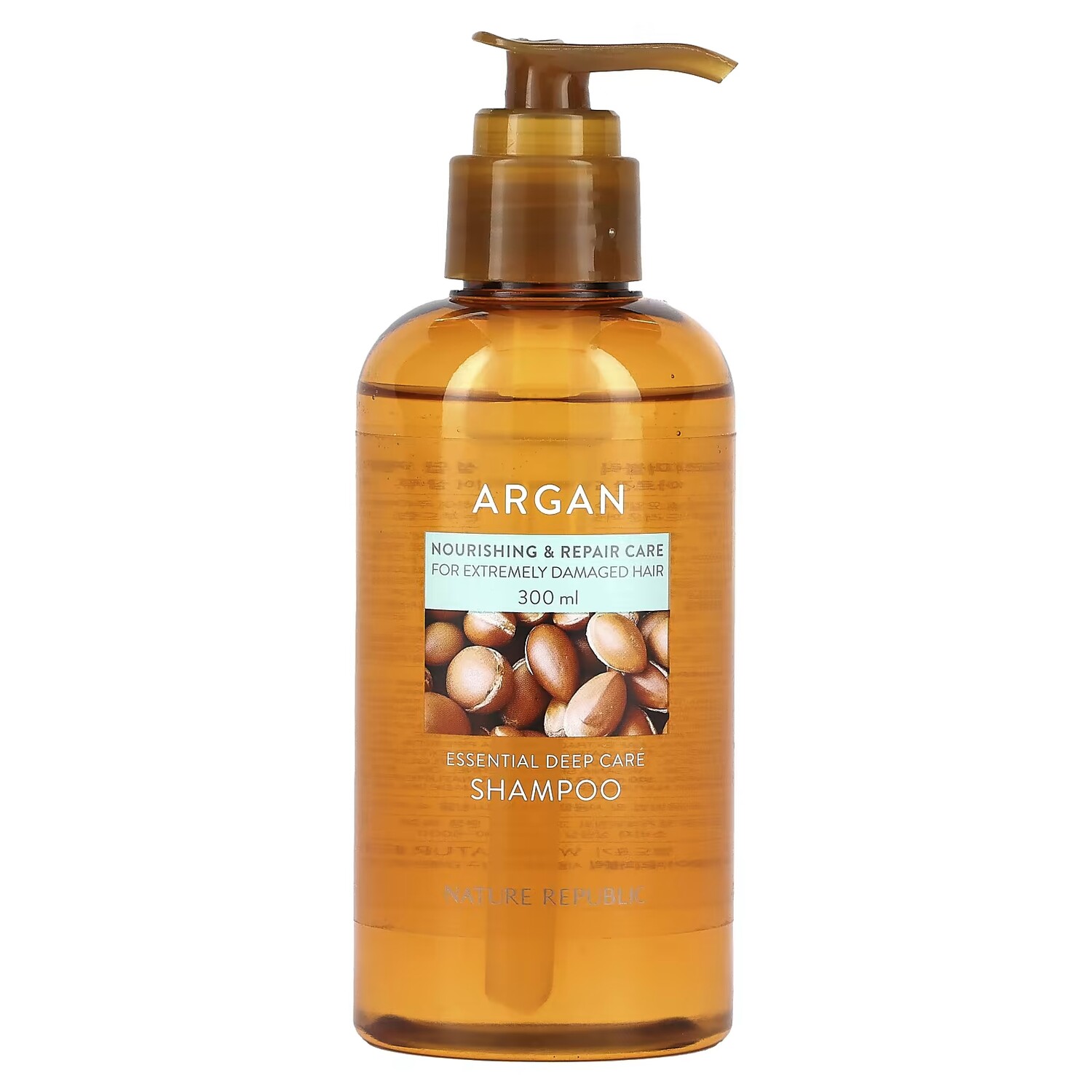 

Шампунь глубокого ухода Nature Republic Argan Essential для сильно поврежденных волос, 300 мл