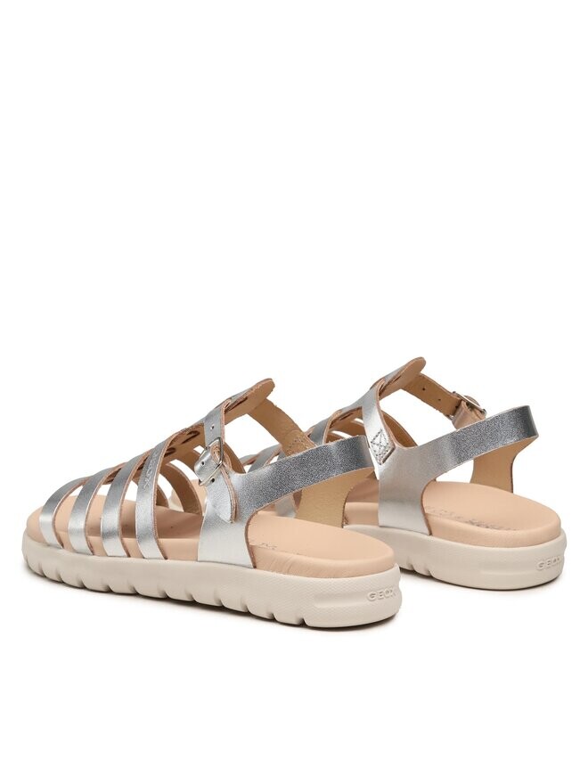 Сандалии Geox J Sandal Soleima Gir J35GSB000CFC1007 D farben, серебро — фото 4