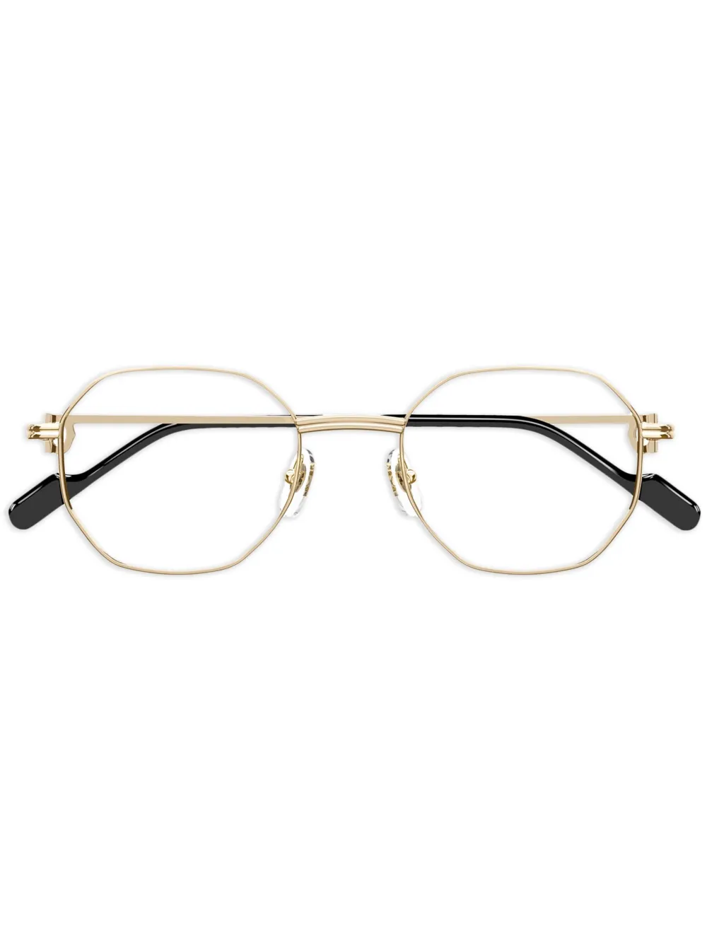 

Очки в геометричной оправе Cartier Eyewear, золотой