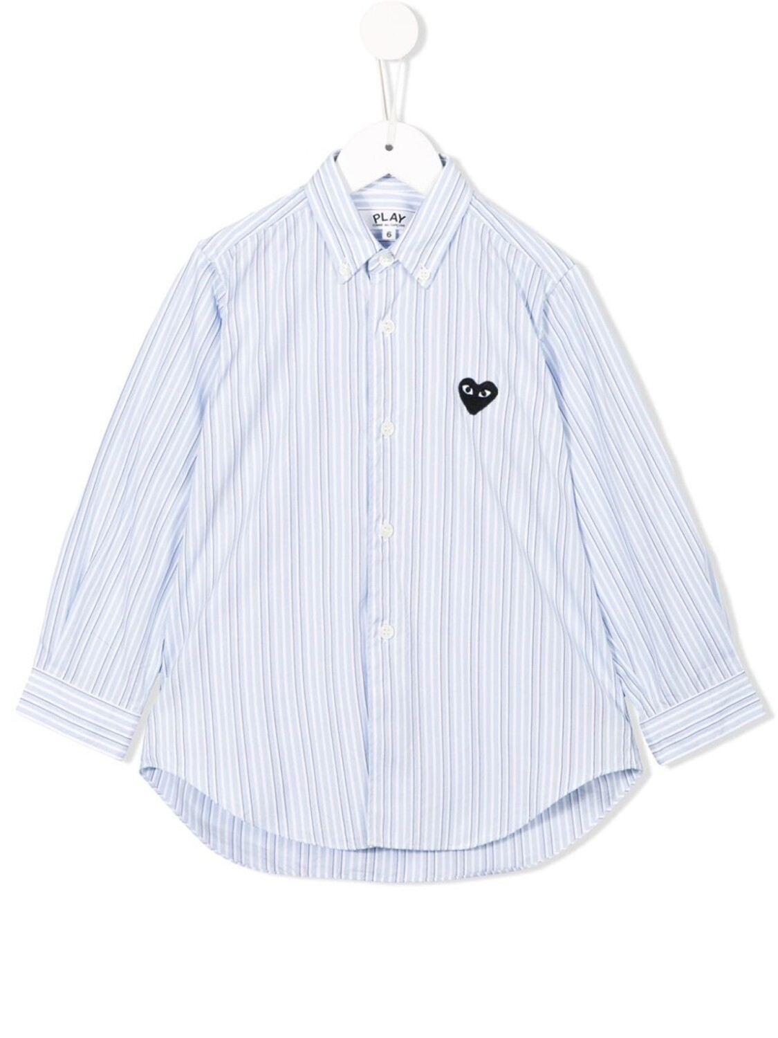 

Рубашка в полоску Comme Des Garçons Play Kids, синий