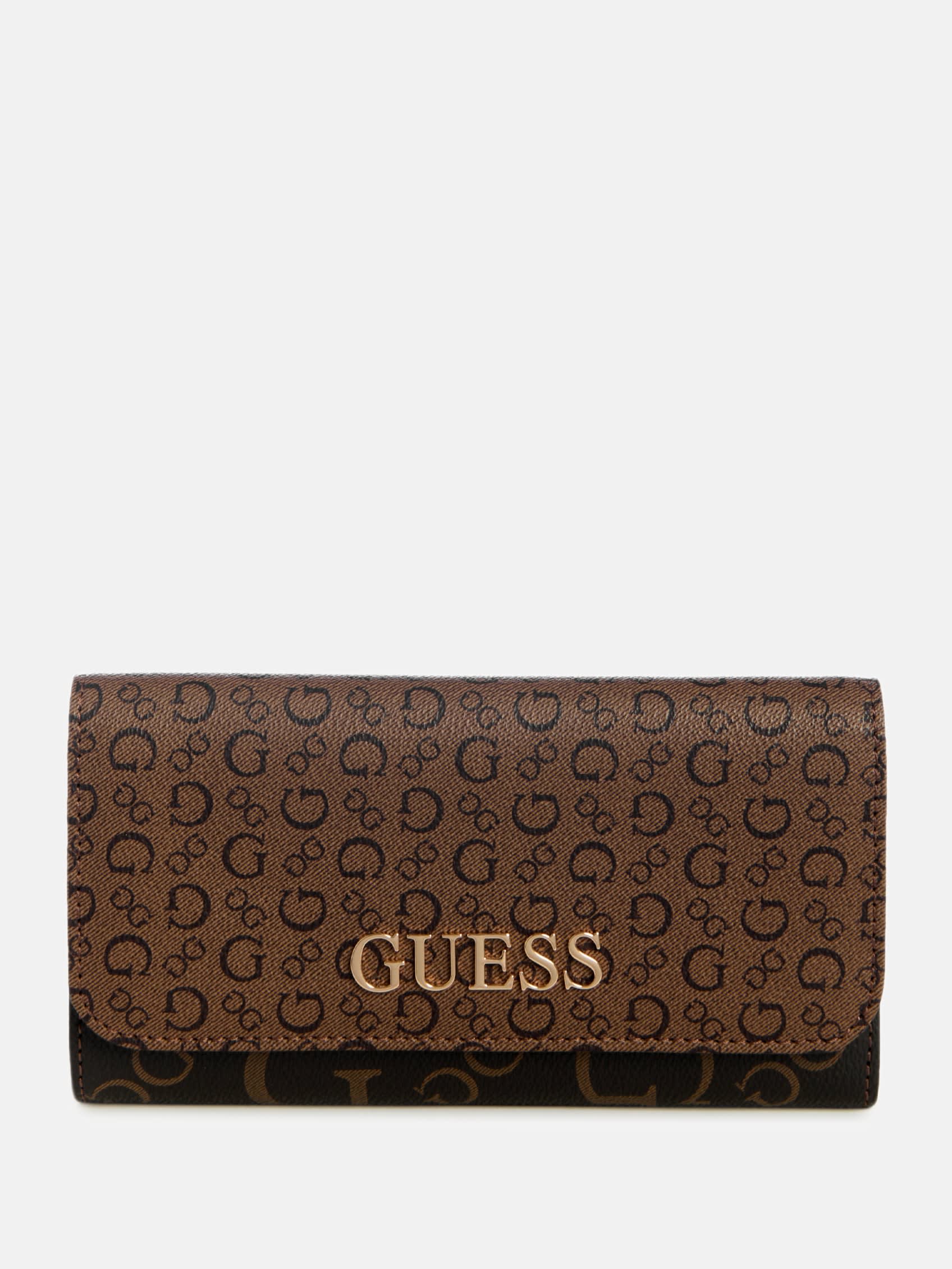 

Тонкий клатч-кошелек Eldoria с увеличенным логотипом Guess Factory, натуральный мульти