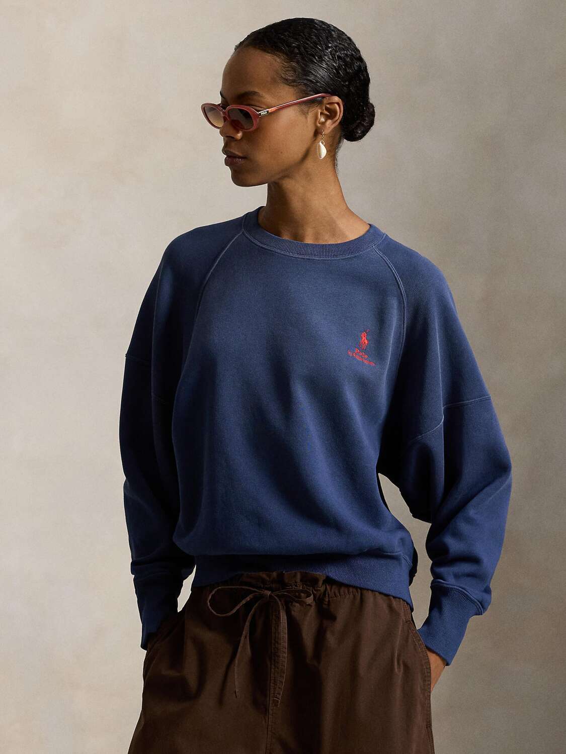 Polo Ralph Lauren Свитшот в темно-синем цвете — фото 3