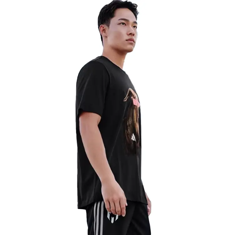 Футболка серии Messi мужская черная Adidas, черный — фото 4