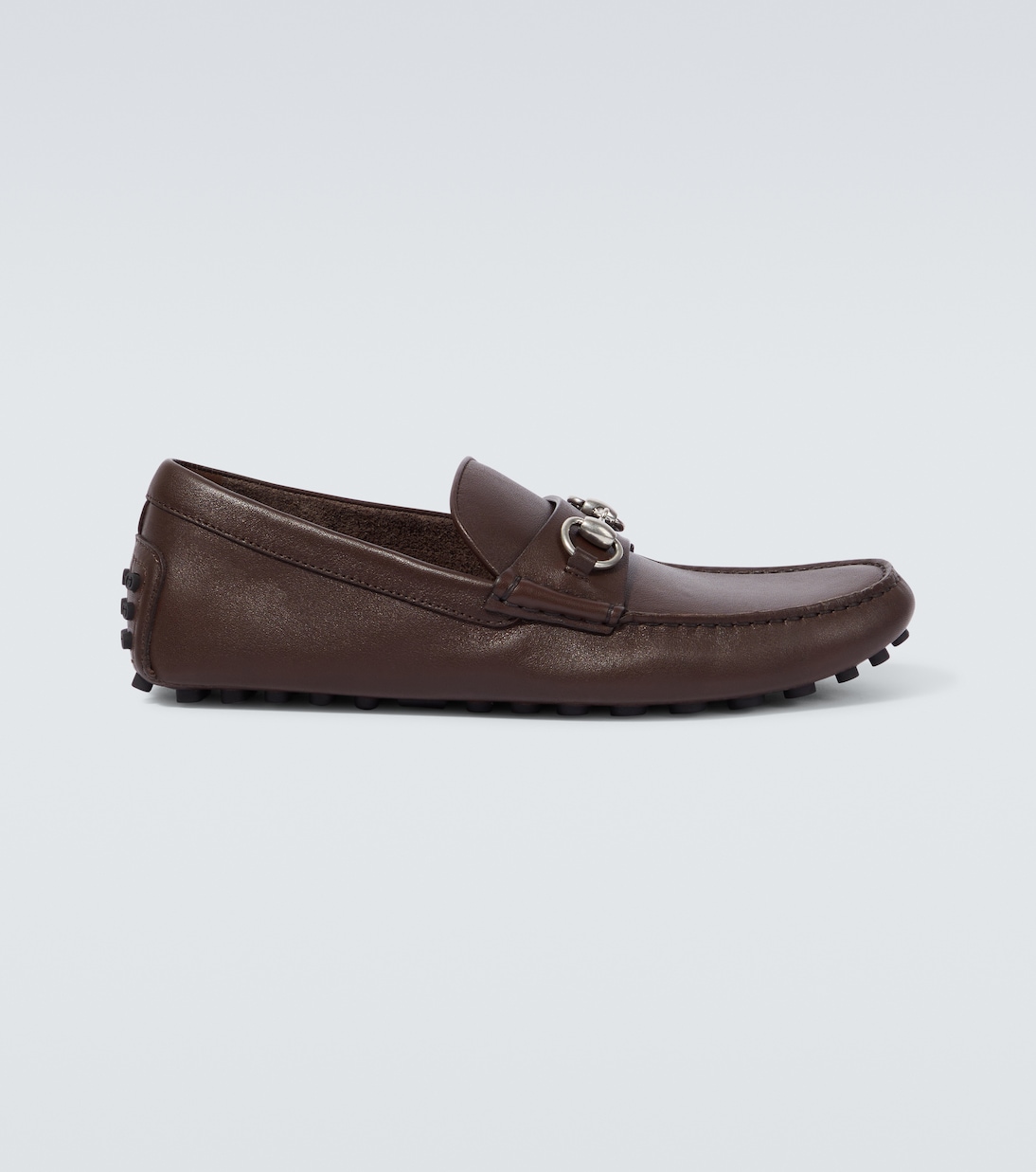 

Кожаные мокасины с конской удилой Gucci, Cocoa