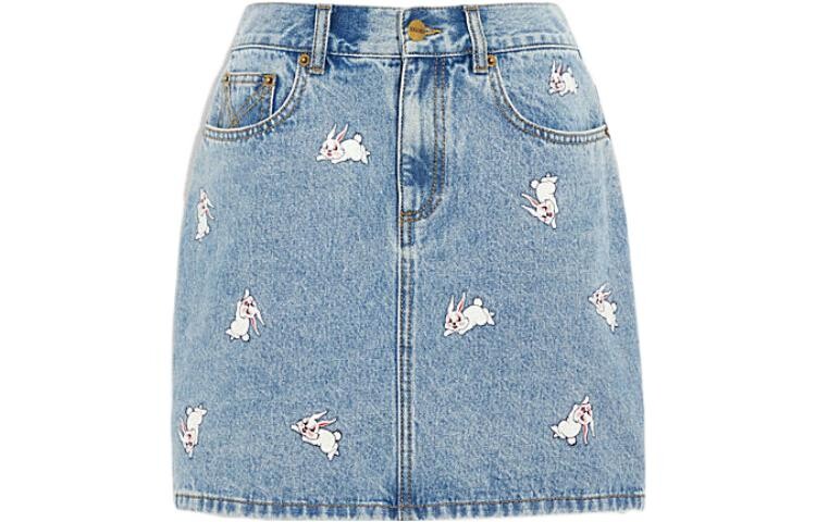 

X White Rabbit FW22 Джинсовая юбка женская джинсовая синяя Coach