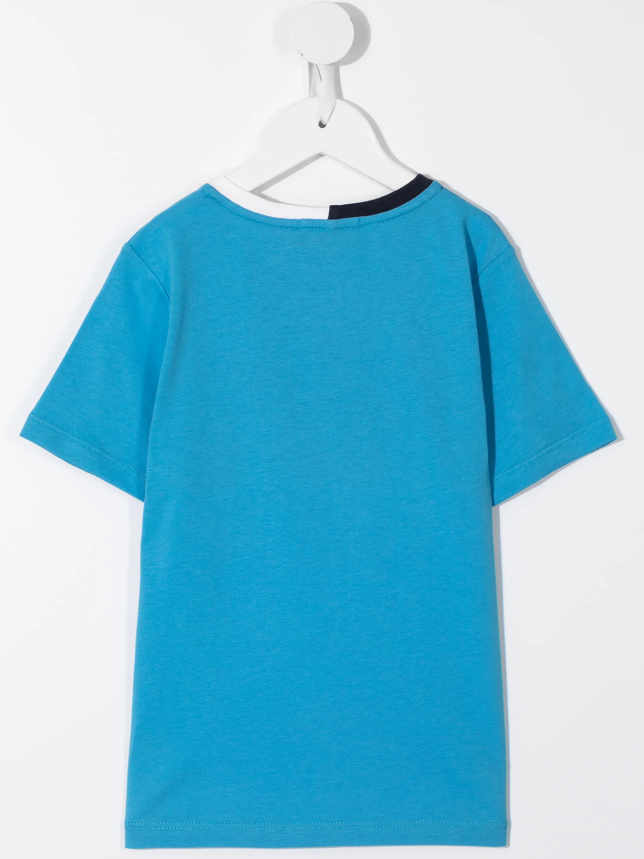 Двухцветная футболка Aigner Kids, синий — фото 2