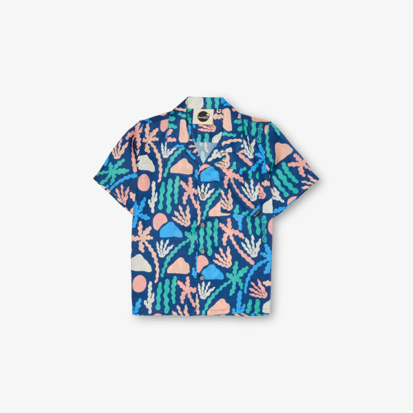 

Пальмовые рубашки с коротким рукавом для детей 3-12 лет Boardies, мультиколор