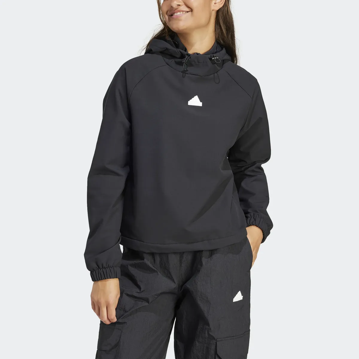 

Толстовка Adidas Sportswear с капюшоном "W C ESC Q1 HD", черный
