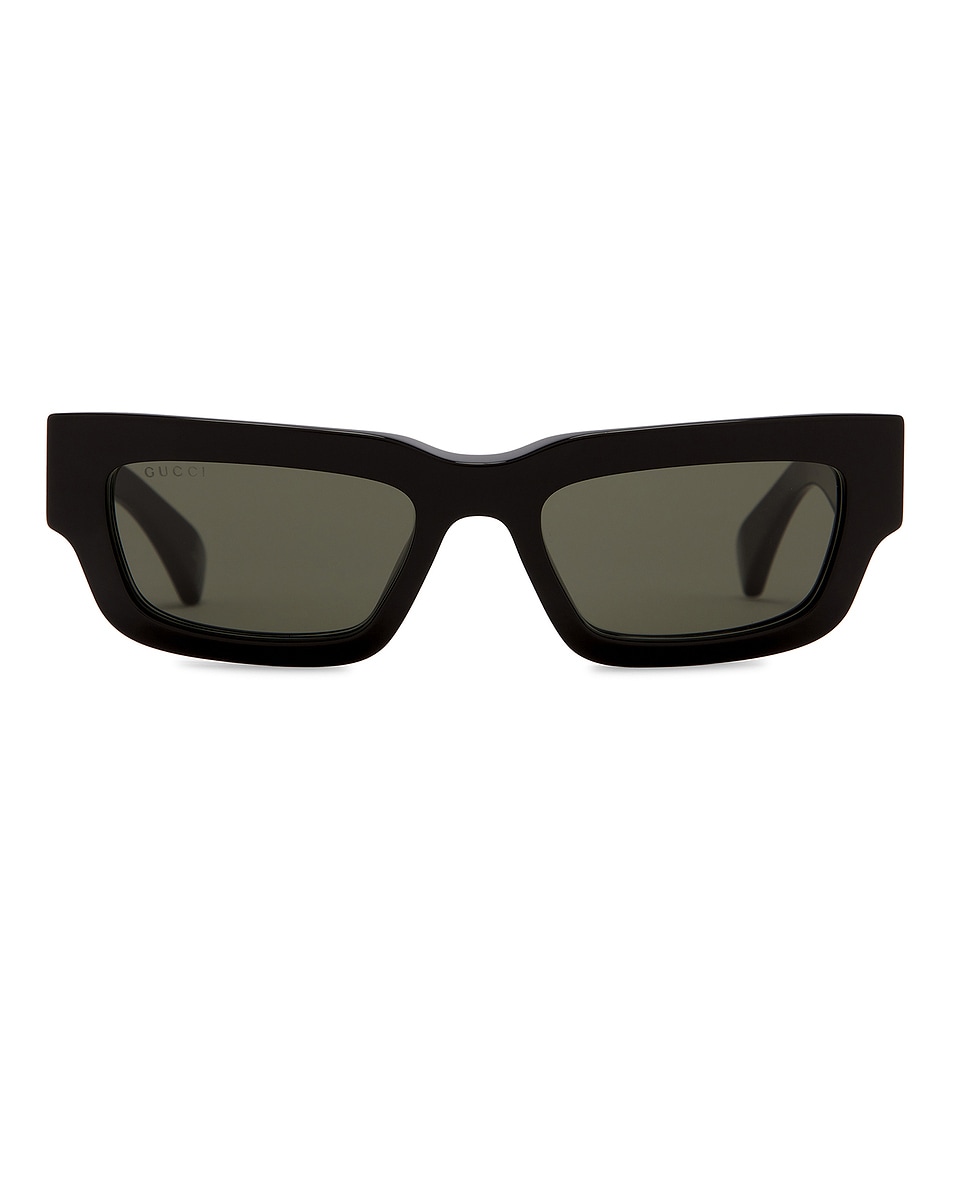 

Прямоугольные солнцезащитные очки Gucci, Shiny Black