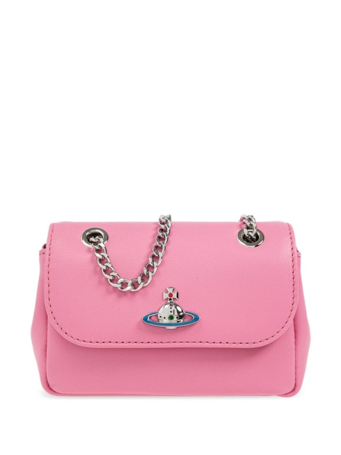 

Vivienne Westwood мини-сумка из кожи с бляшкой Orb, розовый