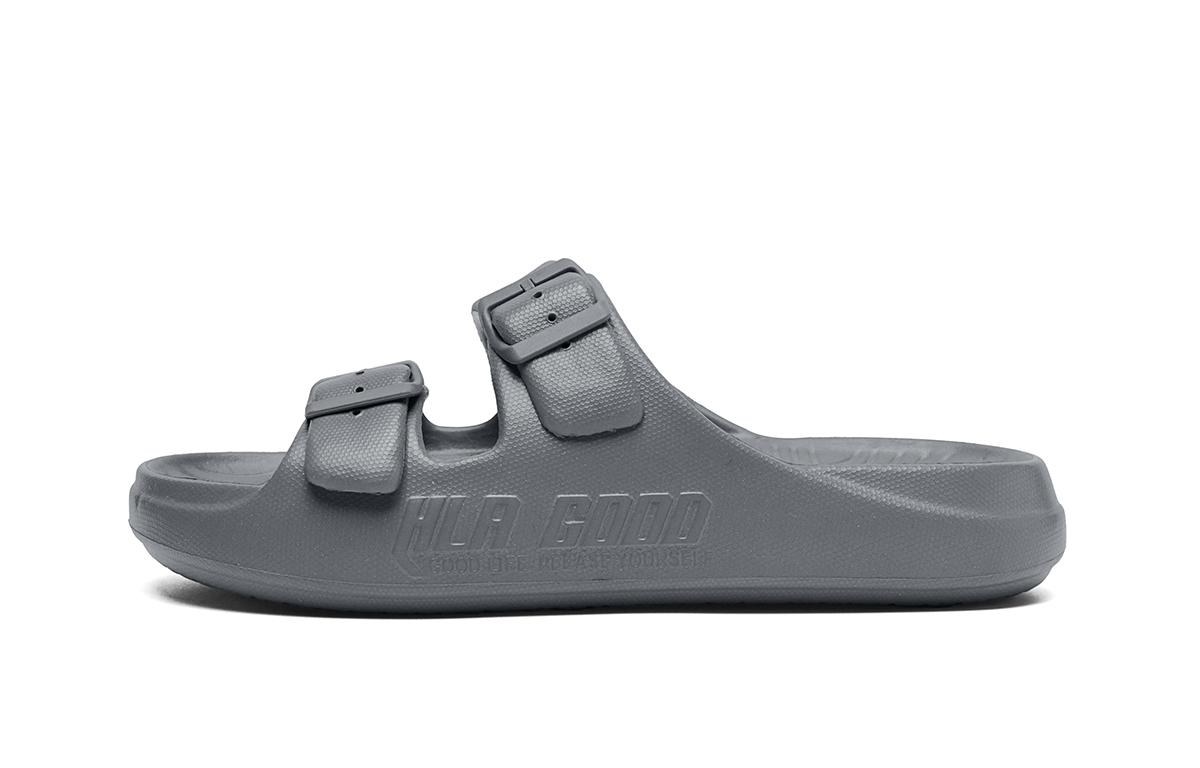 

Противоскользящие тапочки-шлепанцы для мужчин HLA, серый