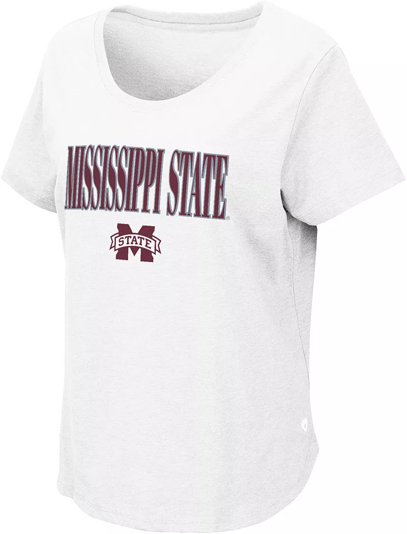 

Белая футболка женской команды Colosseum Mississippi State Bulldogs