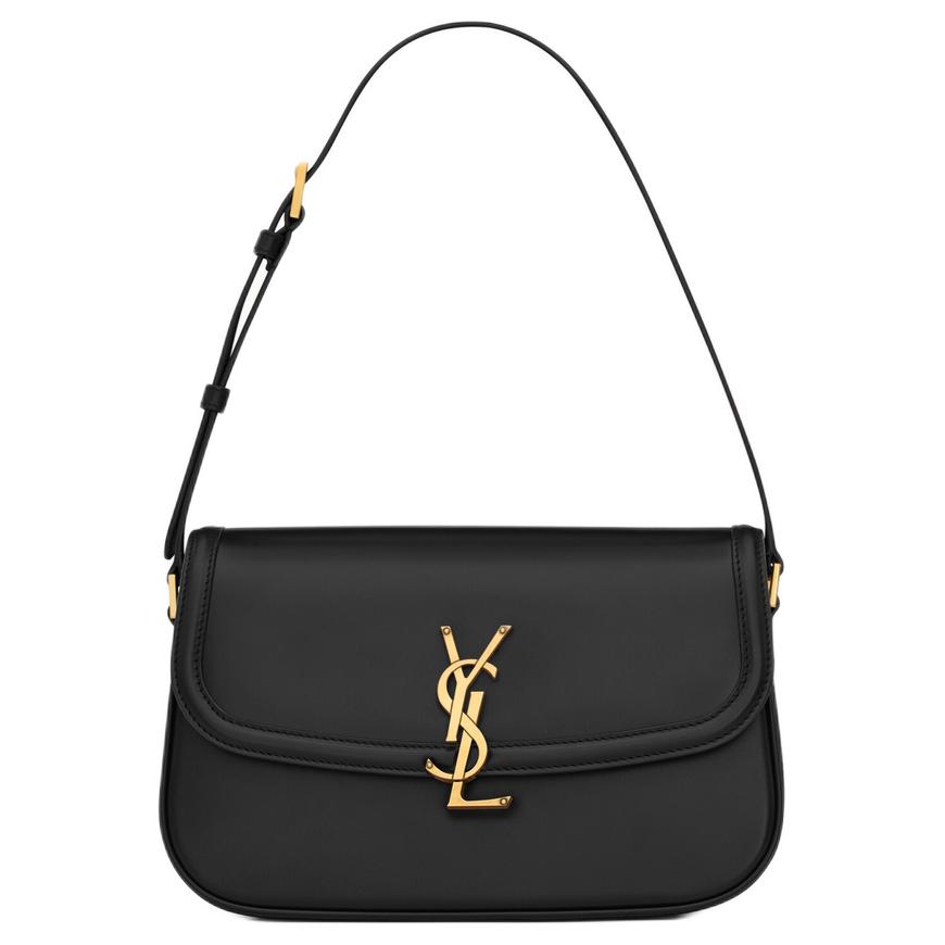 

SAINT LAURENT Сумка через плечо из кожи коровы среднего размера для женщин черная