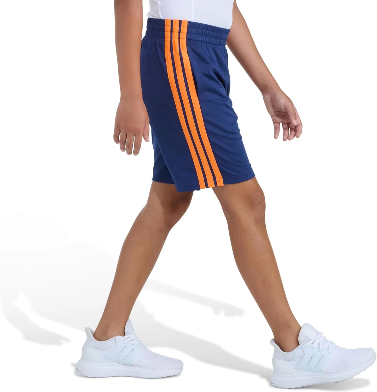 Шорты Athletic Mesh Shorts, adidas, Navy With Bright Orange — фото 3