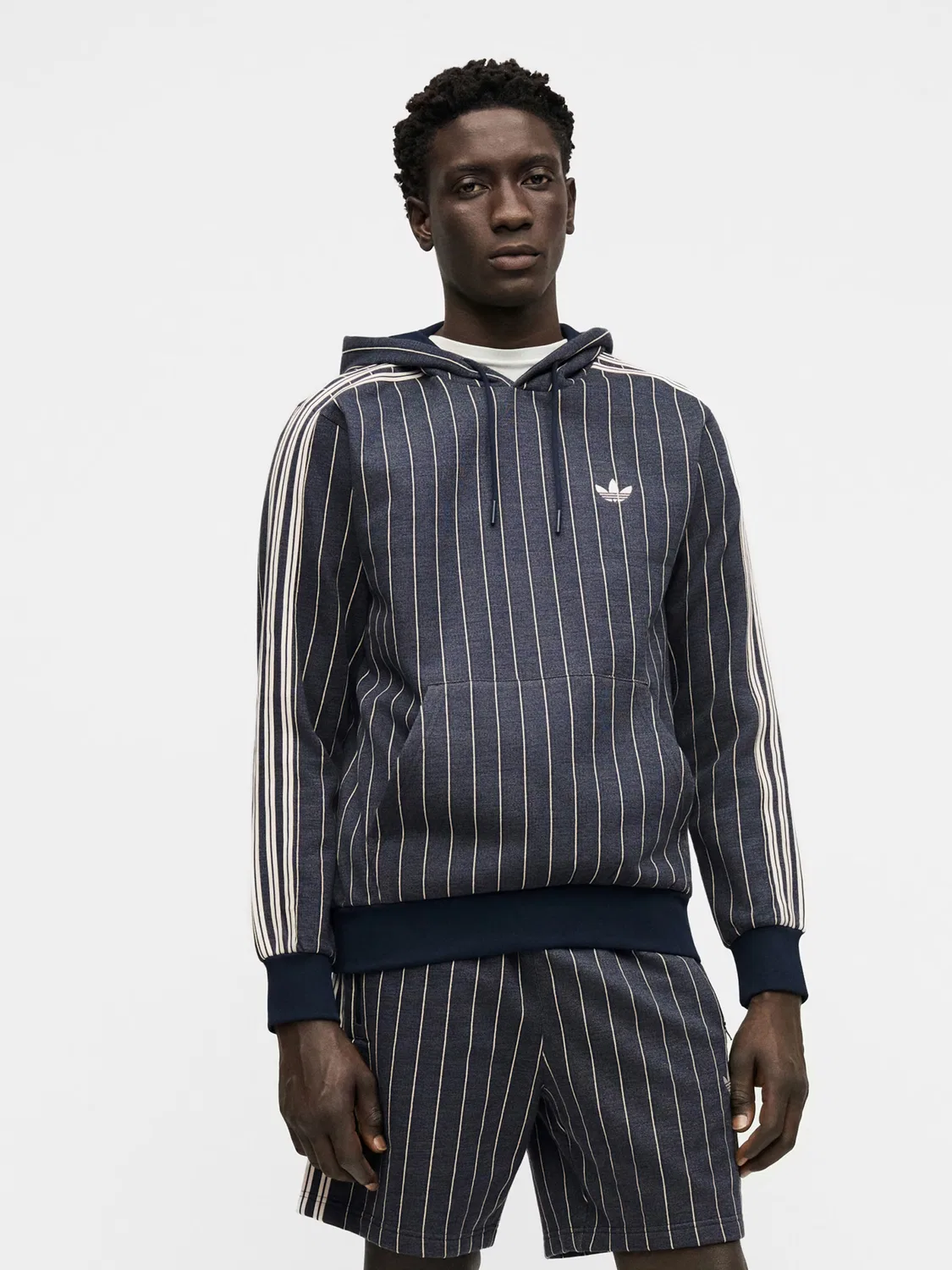 Толстовка Adidas Originals в пятнисто-синем цвете — фото 2