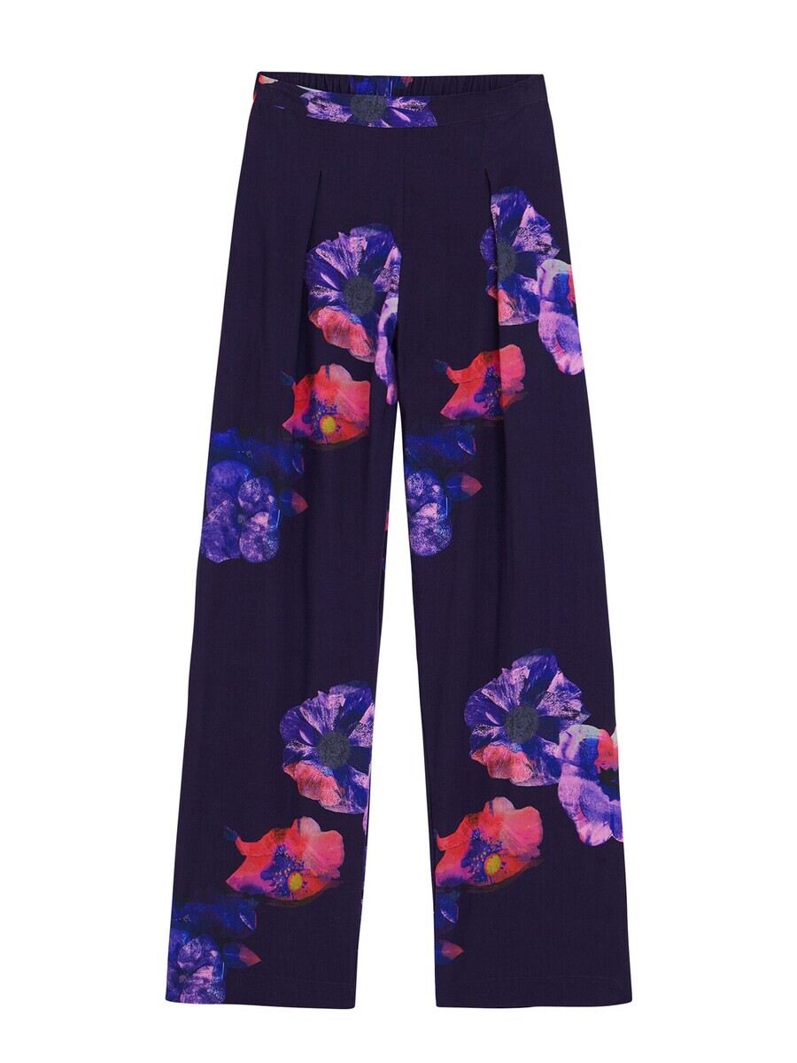 

Брюки со складками спереди Desigual Loose fit Pleat-Front Pants, черный