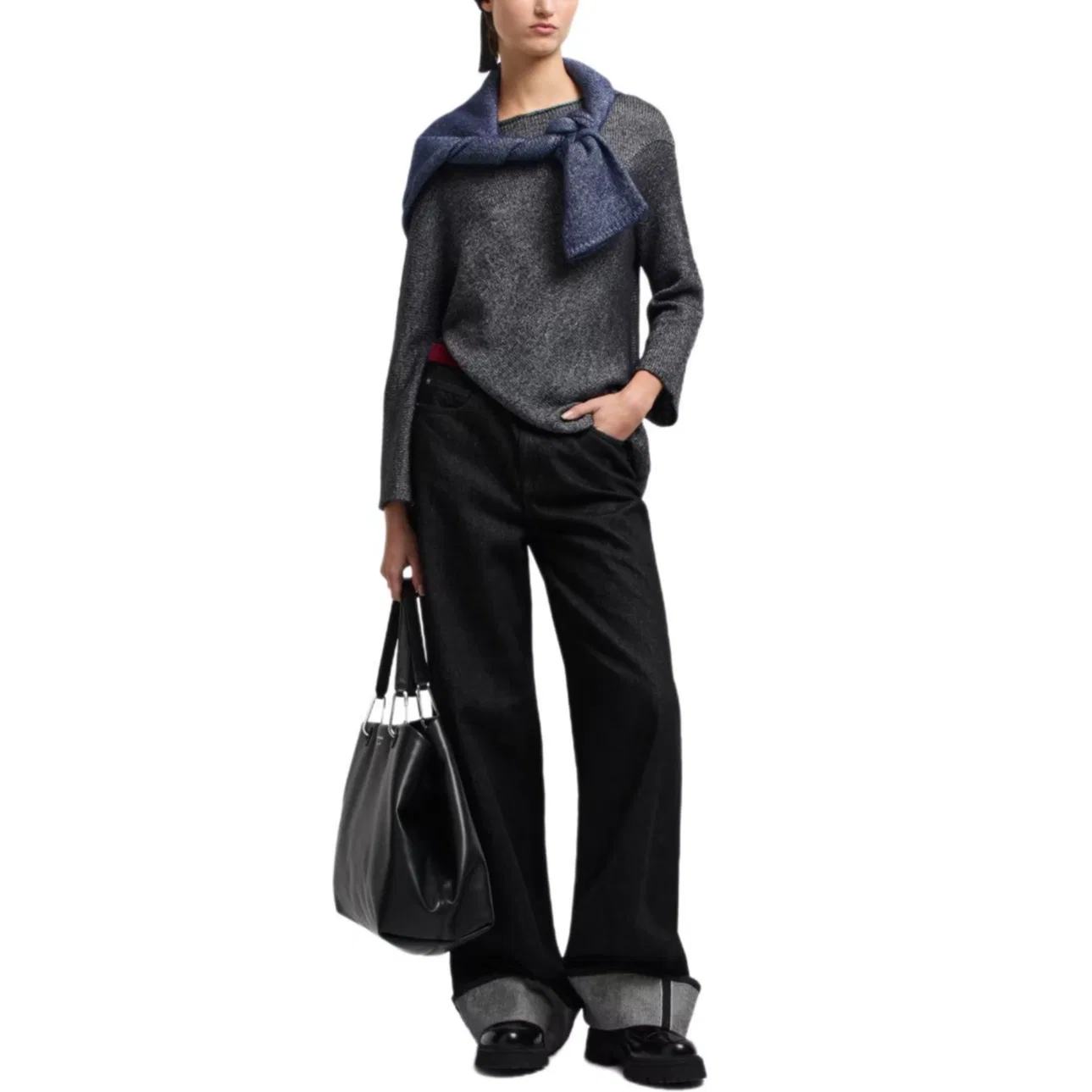Джинсы Emporio Armani J8G черные — фото 2