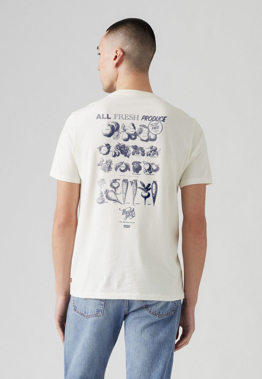 

Футболка с принтом VINTAGE FIT GRAPHIC TEE Levi's, кремовый