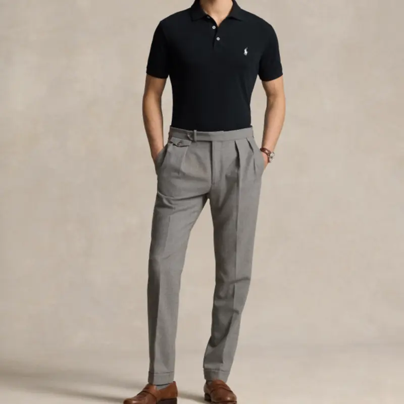 Футболка поло мужская черная FW24 Polo Ralph Lauren — фото 3