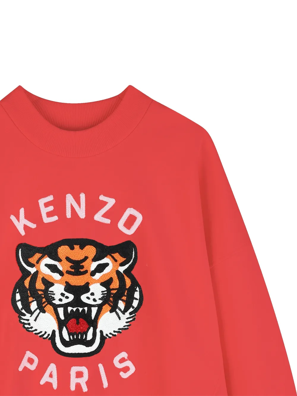 Толстовка с принтом Tiger Kenzo Kids, красный — фото 4
