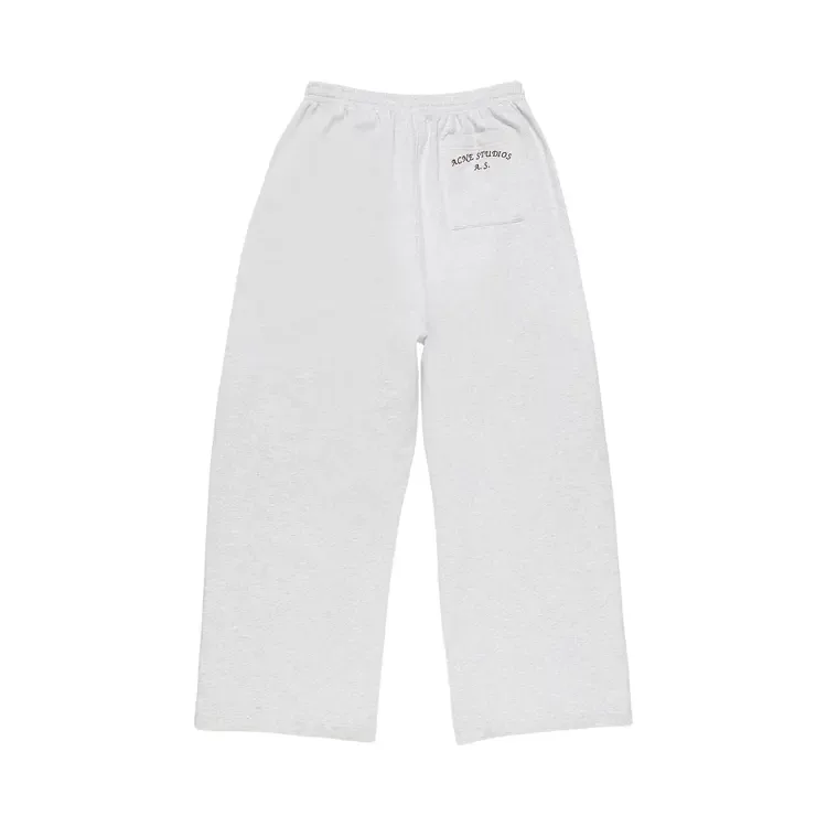 Спортивные брюки Acne Studios Fleece Logo 'Pale Grey Melange'