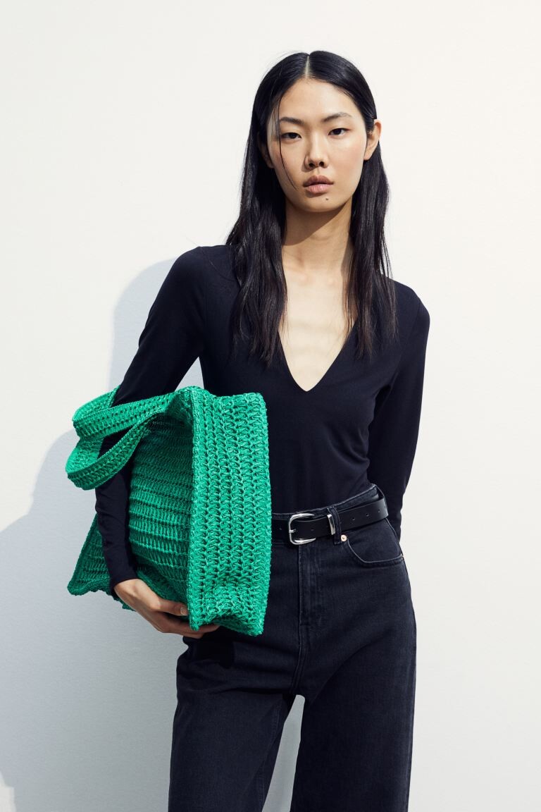 

Боди с V-образным вырезом H&M
